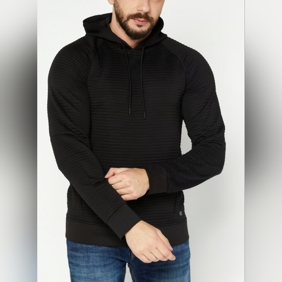 Apana Other - Apana Men's Black Ottoman Pullover Hoodie